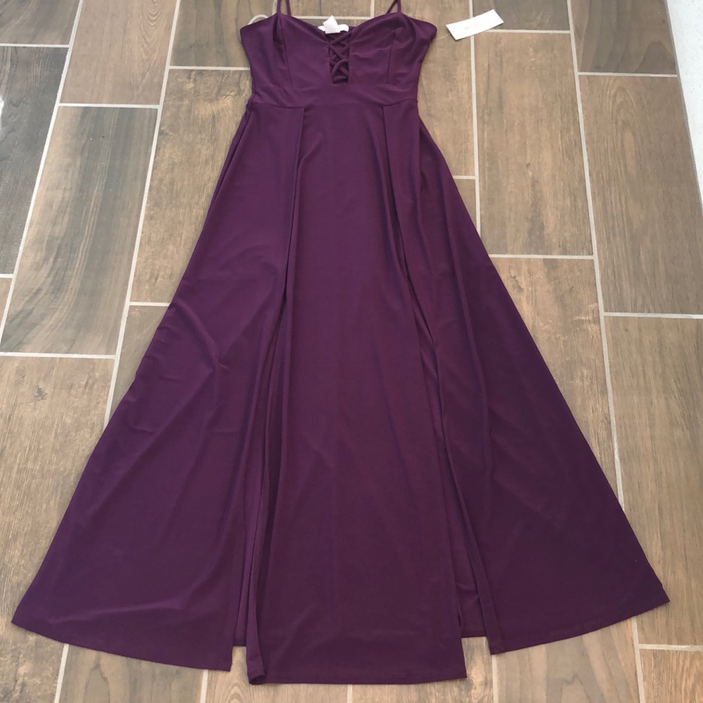 Wild Daisy Dark Purple Maxi Dress